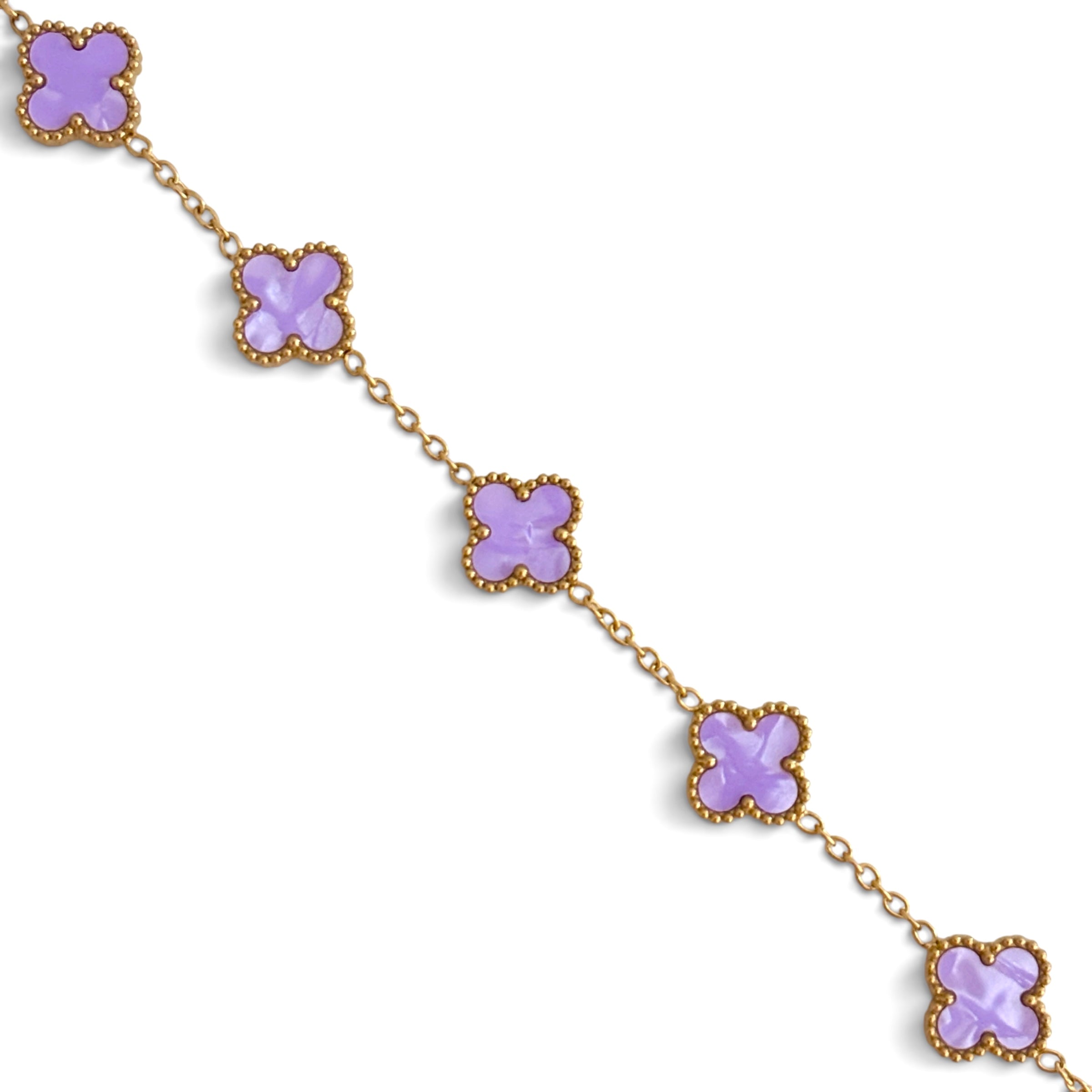 Bracelet trèfle [VIOLET]